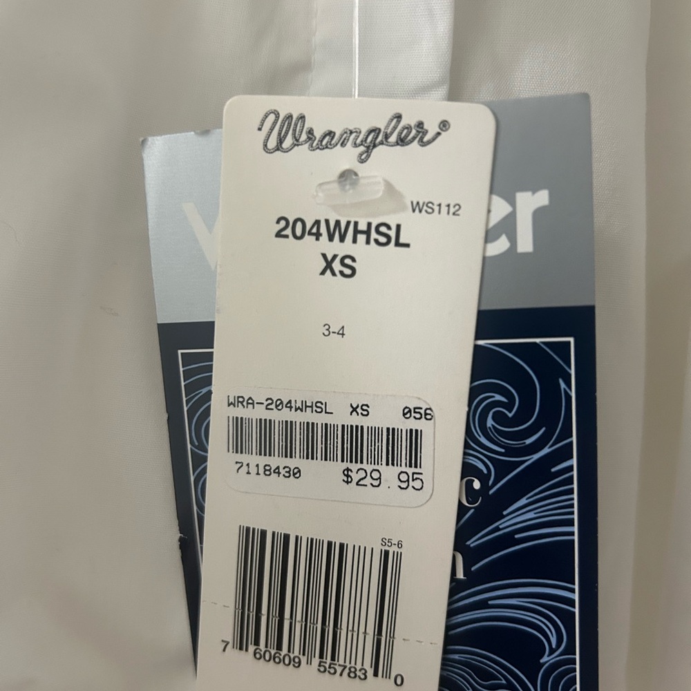 Wrangler Western White Shirt